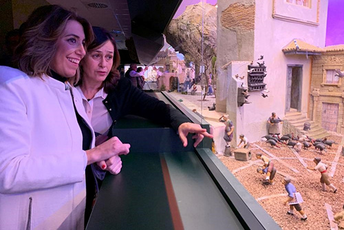 Susana Díaz y Ana Caballero Museo Arte Belenista