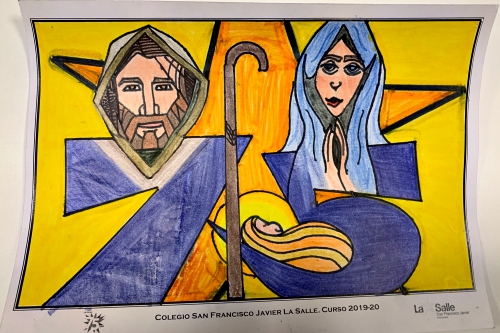 dibujo ganador I Concurso Felicitaciones Navidad 2019 Museo Arte Belenista Mollina